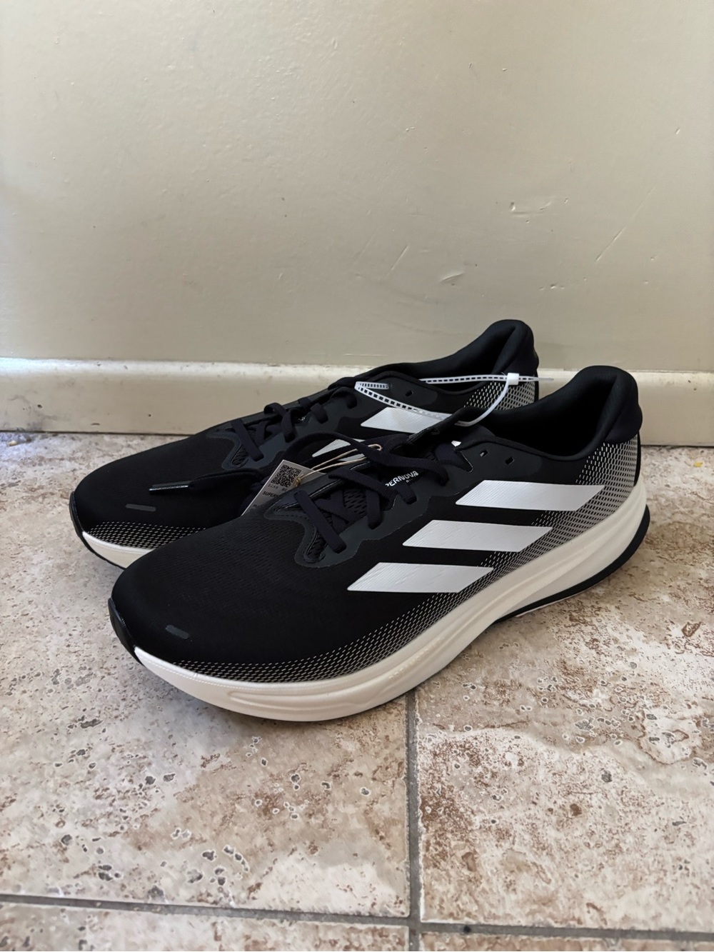 Adidas Supernova Rise 2 Wide Men 14 Running Shoes Black IG2168 New